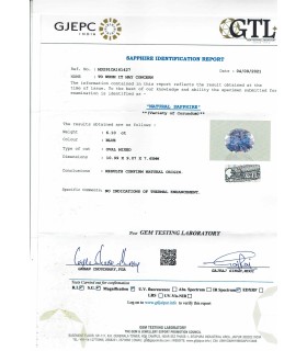 12.66 cts Unheated Natural Blue Sapphire - Neelam (SKU:90089978)