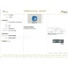 IIGJ Research & Laboratories | GJEPC Report for 6.57 cts Unheated Natural Blue Sapphire (Neelam)