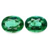 2.93 cts Natural Emerald (Panna) - Earring Pair