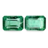 3.79 cts Natural Emerald (Panna) - Earring Pair