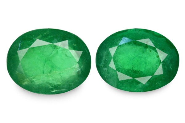 4.29 cts Natural Emerald (Panna) - Earring Pair
