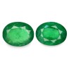 4.29 cts Natural Emerald (Panna) - Earring Pair
