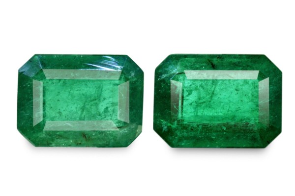 1.88 cts Natural Emerald (Panna) - Earring Pair