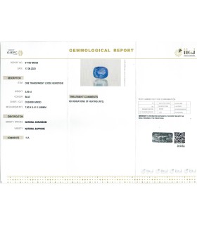 3.05 cts Unheated Natural Blue Sapphire - Neelam (SKU:90135408)