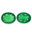 4.29 cts Natural Emerald (Panna) - Earring Pair