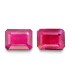 4.3 cts Unheated Natural Ruby (Manak) - Earring Pair