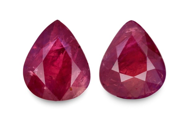 4.46 cts Unheated Natural Ruby (Manikya) - Earring Pair