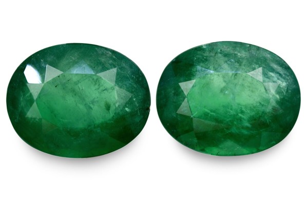13.03 cts Natural Emerald (Panna) - Earring Pair