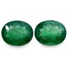 13.03 cts Natural Emerald (Panna) - Earring Pair