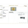 IIGJ Research & Laboratories | GJEPC Report for 10.32 cts Unheated Natural Yellow Sapphire (Pukhraj)