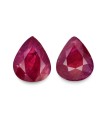 4.46 cts Unheated Natural Ruby (Manak) - Earring Pair