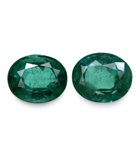 5.01 cts Natural Emerald (Panna) - Earring Pair