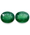 13.03 cts Natural Emerald (Panna) - Earring Pair