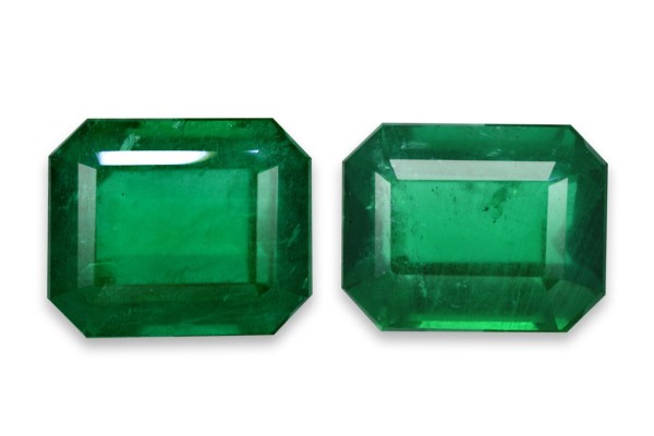16.56 cts Natural Emerald (Panna) - Earring Pair