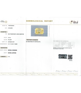 9.13 cts Unheated Natural Yellow Sapphire - Pukhraj (SKU:90145278)