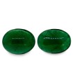 6.7 cts Natural Emerald (Panna) - Earring Pair