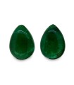8.78 cts Natural Emerald (Panna) - Earring Pair