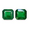 3.74 cts Natural Emerald (Panna) - Earring Pair
