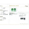 IIGJ Research & Laboratories | GJEPC Report for 3.74 cts Natural Emerald (Panna) - Earring Pair