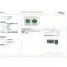 IIGJ Research & Laboratories | GJEPC Report for 2.42 cts Natural Emerald (Panna) - Earring Pair