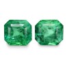 6.7 cts Natural Emerald - Colombia (Panna) - Earring Pair