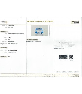 4.14 cts Unheated Natural Blue Sapphire - Neelam (SKU:90149252)