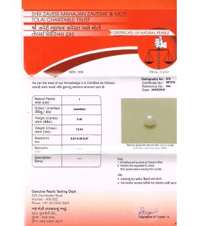5.49 cts Natural Pearl - Moti (SKU:90054945)