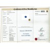 Gemmological Institute of Colombo Report for 3.58 cts Unheated Natural Blue Sapphire (Neelam)
