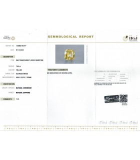 7.05 cts Unheated Natural Yellow Sapphire - Pukhraj (SKU:90150647)