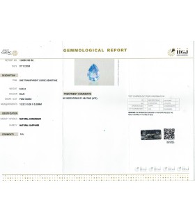 6.06 cts Unheated Natural Blue Sapphire - Neelam (SKU:90150661)