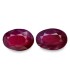 1.1 cts Unheated Natural Ruby (Manak) - Earring Pair