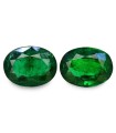 2.42 cts Natural Emerald (Panna) - Earring Pair