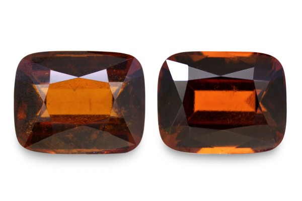 18.13 cts Natural Hessonite Garnet (Gomedh) - Earring Pair