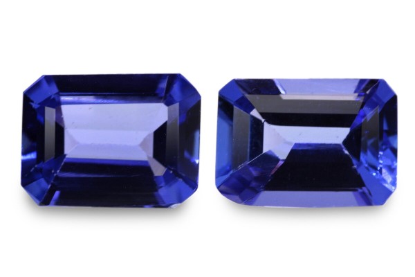3.05 cts Natural Tanzanite - Earring Pair
