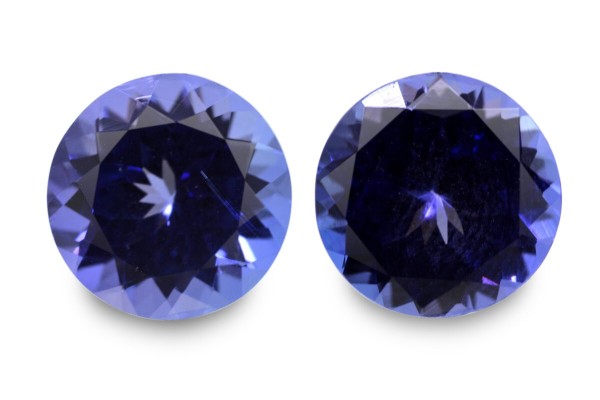 3.73 cts Natural Tanzanite - Earring Pair
