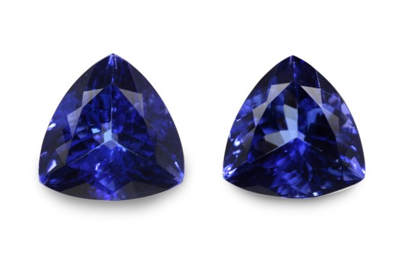 3.4 cts Natural Tanzanite - Earring Pair