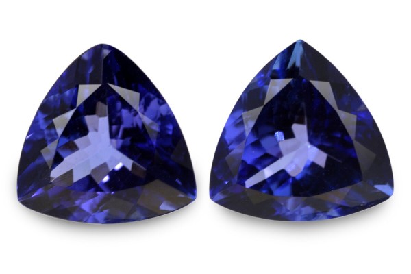 3.56 cts Natural Tanzanite - Earring Pair