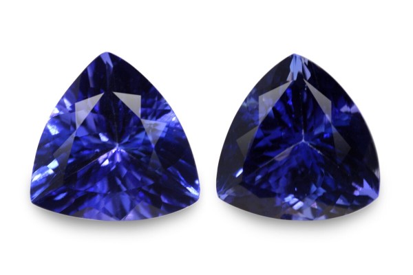3.48 cts Natural Tanzanite - Earring Pair