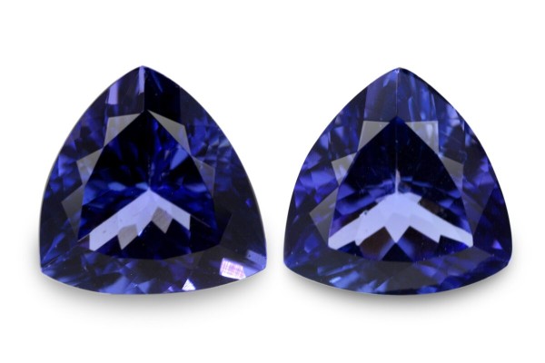 3.33 cts Natural Tanzanite - Earring Pair
