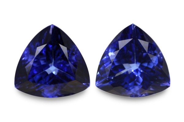3.74 cts Natural Tanzanite - Earring Pair