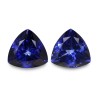 3.74 cts Natural Tanzanite - Earring Pair