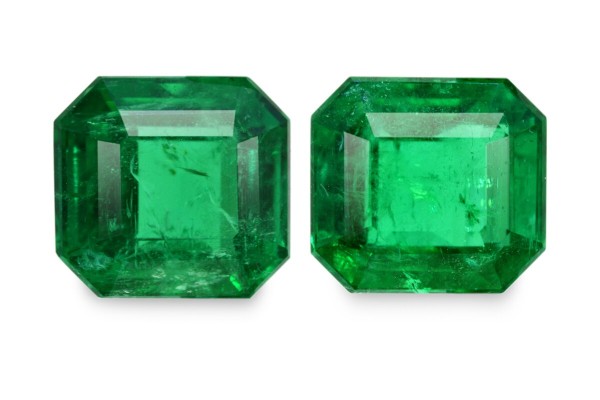 2.91 cts Natural Emerald (Panna) - Earring Pair