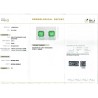 IIGJ Research & Laboratories | GJEPC Report for 2.91 cts Natural Emerald (Panna) - Earring Pair