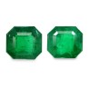 4.1 cts Natural Emerald (Panna) - Earring Pair