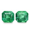6.7 cts Natural Emerald - Columbia (Panna) - Earring Pair