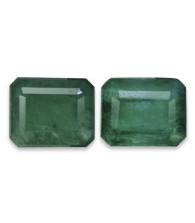 8.31 cts Natural Emerald (Panna) - Earring Pair