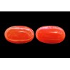 7.32 cts Natural Coral (Moonga) - Earring Pair