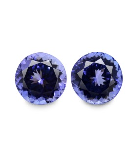 4.43 cts Natural Tanzanite - Earring Pair
