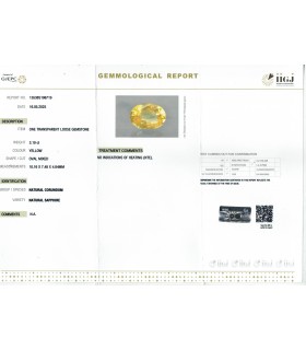 3.19 cts Unheated Natural Yellow Sapphire - Pukhraj (SKU:90155680)