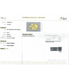 3.66 cts Unheated Natural Yellow Sapphire - Pukhraj (SKU:90155734)